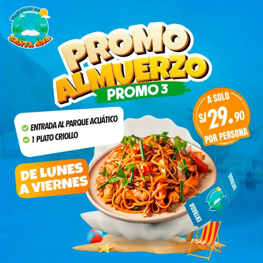 Promo almuerzo Lunes a Sábado